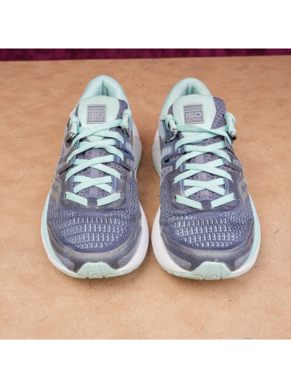 Saucony Women Everun ISO 2 Low Top Running Lace up Sneakers size 7.5 - Picture 2 of 9